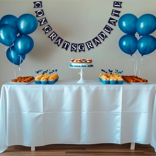 Guy Grad Modern Graduate Custom Bunting Flags (Creator Uploaded)