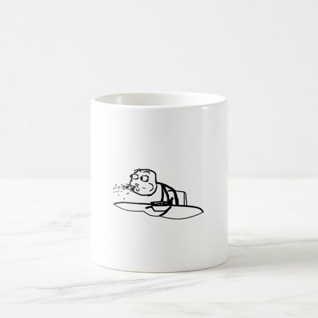 Guy Spitting Cereal Meme Coffee Mug (Center)