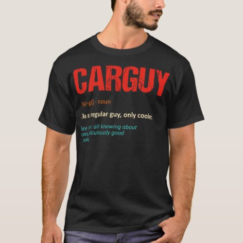 guy Vintage auto racing lover T_Shirt