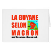 Guyana according to Macron is an island (Front Horizontal)