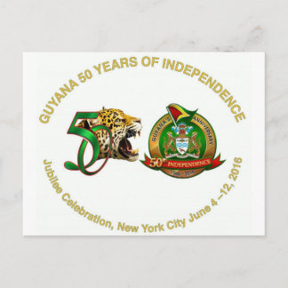 guyana anniversary post card