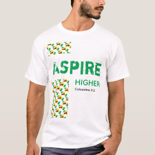 Guyana ASPIRE HIGHER Christian Scripture T-Shirt