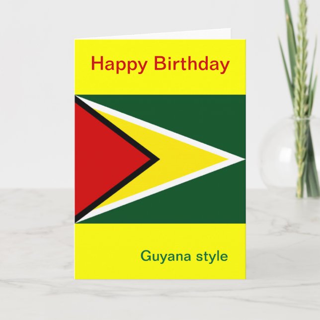 Guyana birthday card (Front)