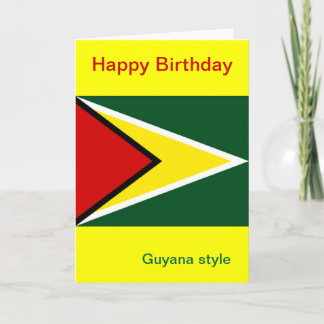 Guyana birthday card