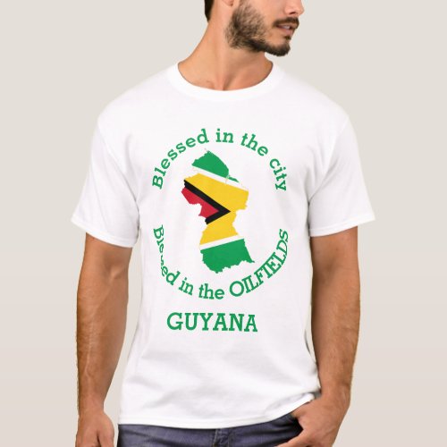 GUYANA Blessed In The Oilfields Personalized T_Shirt