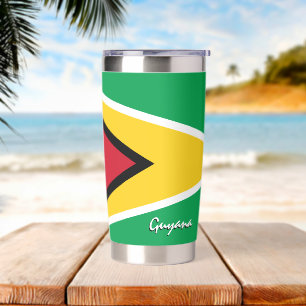 Guyana bottle, patriotic Guyana Flag Insulated Tumbler