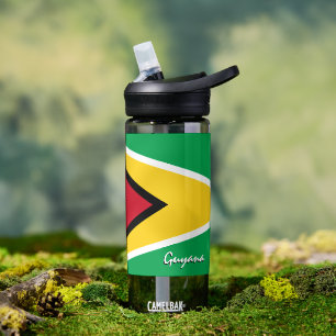 Guyana bottle, patriotic Guyana Flag Water Bottle