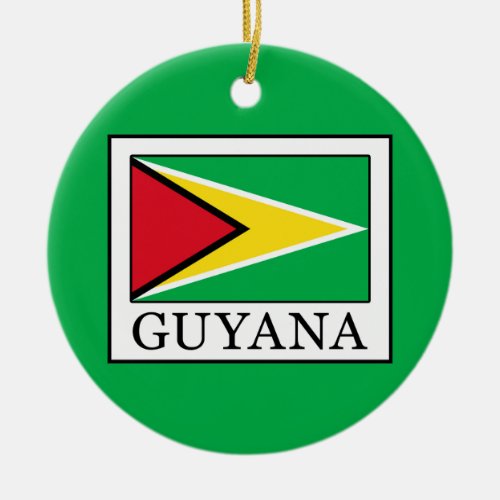Guyana Ceramic Ornament