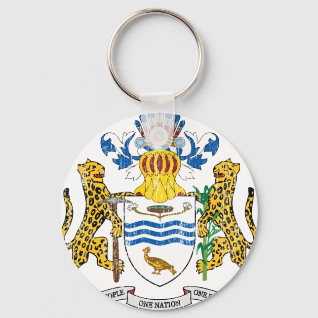 Guyana Coat Of Arms Keychain (Front)