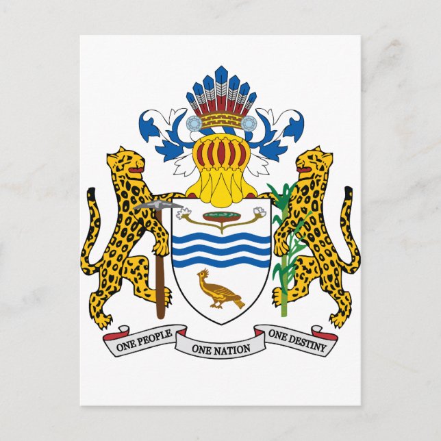 Guyana Coat Of Arms Postcard (Front)