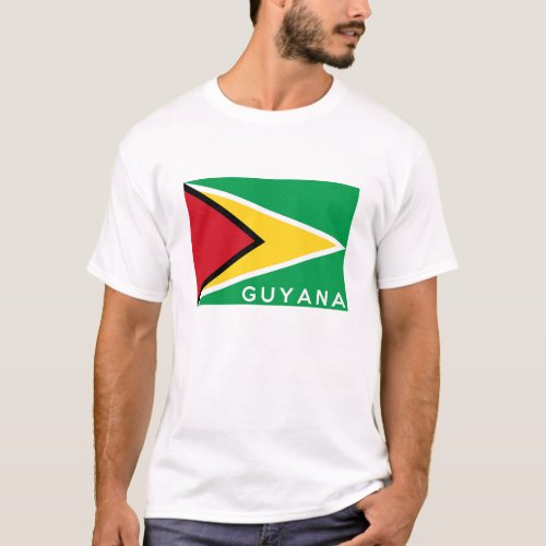guyana country flag symbol name text T_Shirt