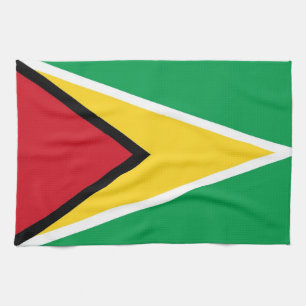 guyana country flag towel