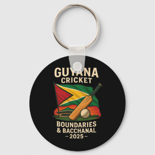Guyana Cricket 2025 Boundaries And Cchanal Caribbe Keychain