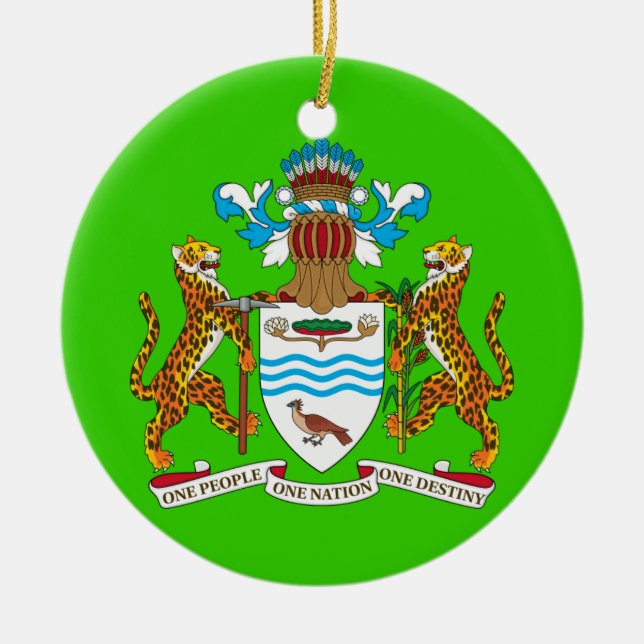 GUYANA* Custom Christmas Ornament (Front)