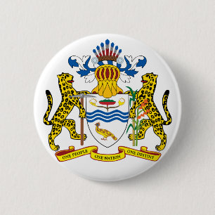 guyana emblem pinback button