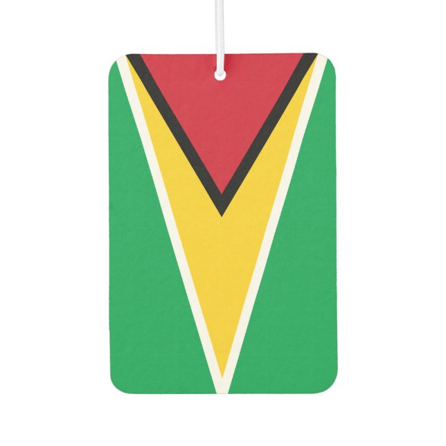 Guyana Flag  Air Freshener (Front)