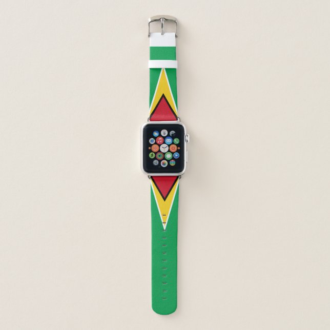 Guyana Flag Apple Watch Band (Front)