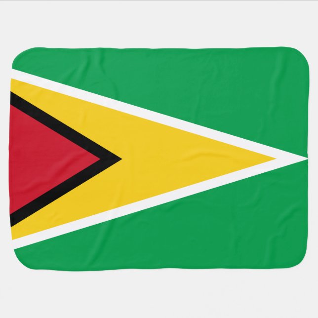 Guyana Flag Baby Blanket (Horizontal)