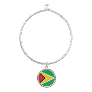 Guyana flag bangle bracelet