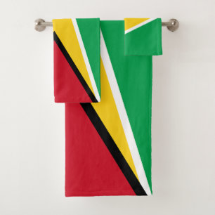 Guyana Flag Bath Towel Set