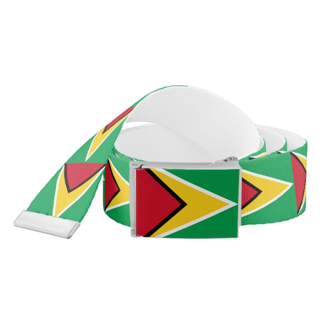 Guyana Flag Belt (Snake)
