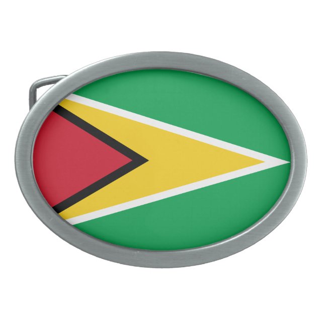 Guyana Flag Belt Buckle (Front)