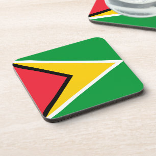 Guyana Flag Beverage Coaster