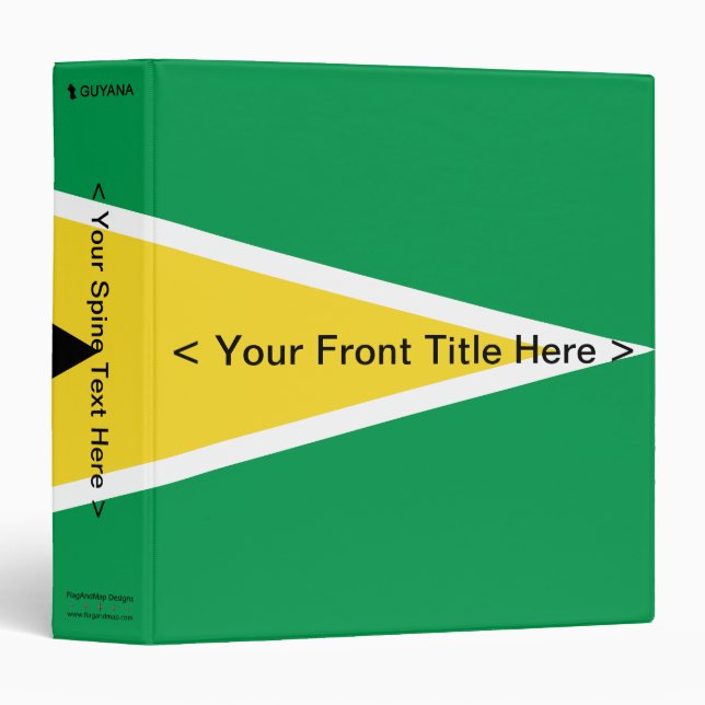Guyana Flag Binder (Front/Spine)
