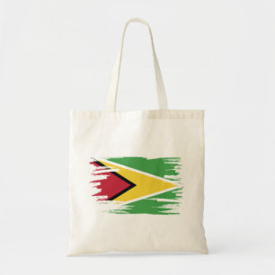Guyana Flag Brush Art Tote Bag