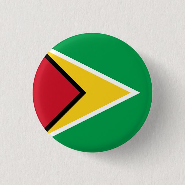 Guyana Flag Button (Front)