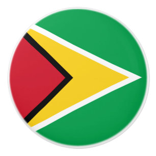 Guyana Flag Ceramic Knob