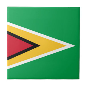 Guyana flag ceramic tile