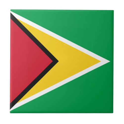 Guyana Flag Ceramic Tile