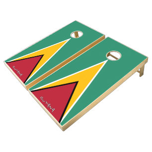 Guyana Flag Cornhole Set
