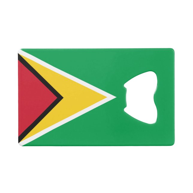 Guyana Flag Credit Card Bottle Opener (Front (Horizontal))