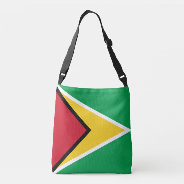 Guyana Flag Crossbody Bag (Back)