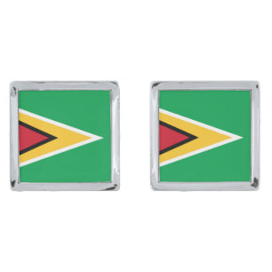 Guyana flag cufflinks