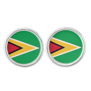 Guyana flag cufflinks