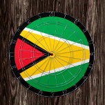 Guyana Flag Dartboard & Guyana / game board<br><div class="desc">Dartboard: Guyana & Guyana flag darts,  family fun games - love my country,  summer games,  holiday,  fathers day,  birthday party,  college students / sports fans</div>