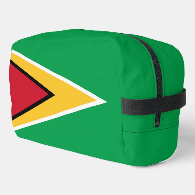 Guyana flag dopp kit (Left Corner)