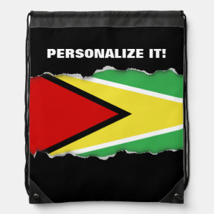 Guyana Flag Drawstring Bag