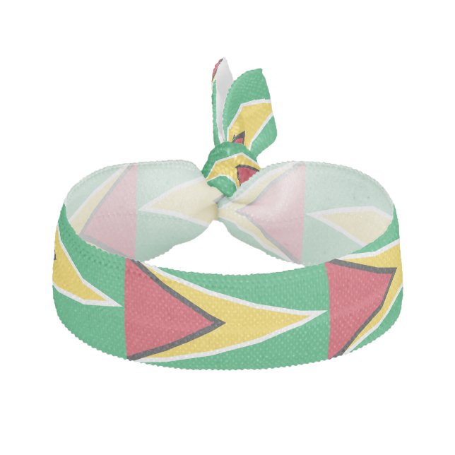 Guyana Flag Elastic Hair Tie (Front)