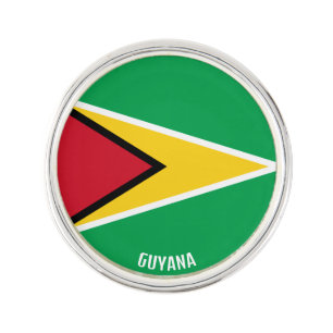 Guyana Flag Elegant Patriotic Lapel Pin