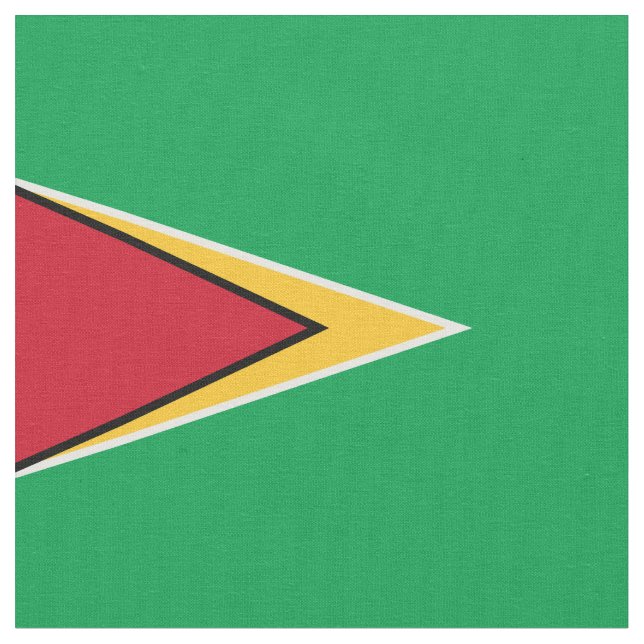 Guyana flag fabric (Close Up)