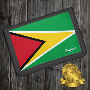 Guyana flag fashion, Guyana patriots / sports Tri-fold Wallet