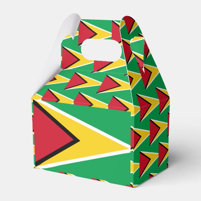 Guyana Flag Favor Boxes (Back Side)