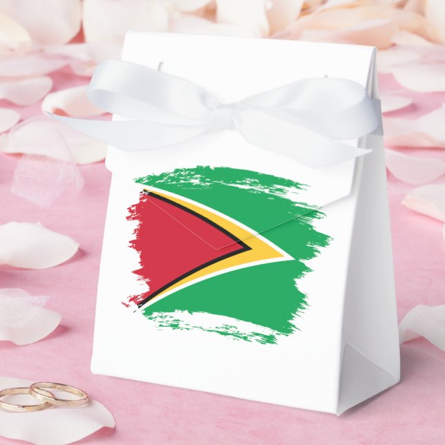 Guyana flag favor boxes (Wedding)