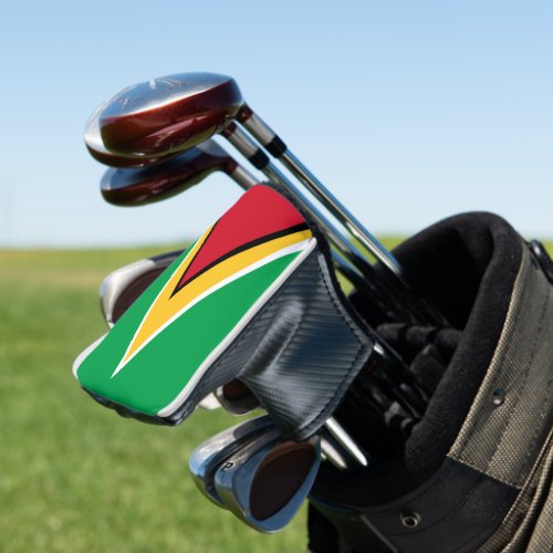 Guyana flag golf head cover