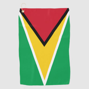 Guyana flag golf towel