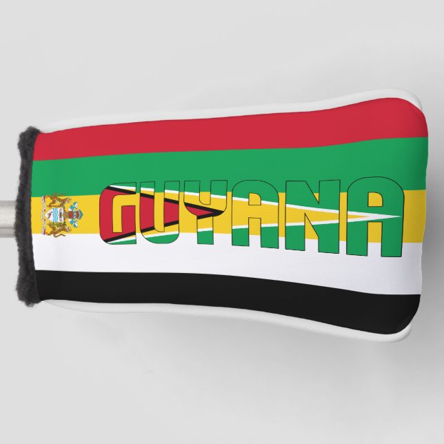 Guyana Flag Gorgeous Patriotic Golf Head Cover (Front)